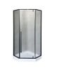 Душевой уголок Cerutti SPA C3ABD 90х90 стекло прозрачное профиль черный без поддона