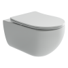 Унитаз подвесной Ceramica Nova LONG CN3015 белый с сиденьем микролифт безободковый душевой смыв