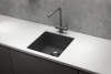 Кухонная мойка Granula 4445U, ГРАФИТ МАТОВЫЙ 45х45 цвет черный поверхность матовая