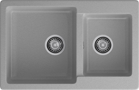 Кухонная мойка Granfest Practik P-780K серый 78х51 цвет серый поверхность матовая