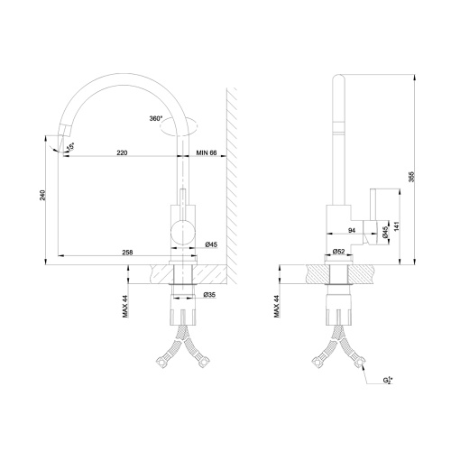 Смеситель для кухни LeMark Expert LM5078S на мойку - фото 2