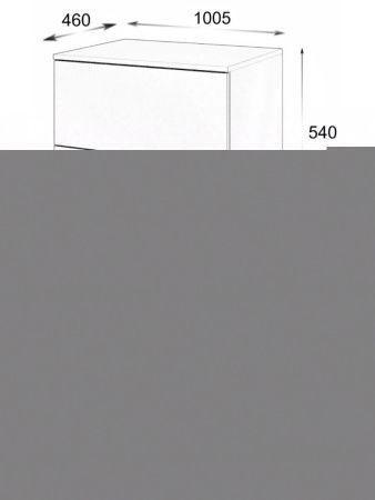 Тумба с раковиной Orange Line Li-100TugMDF+B07-600W 100х50