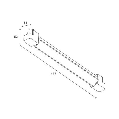 Трековый однофазный светильник Hesby Lighting Skylite (Скылите) HSBL_0021