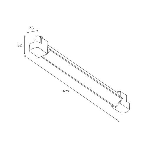 Трековый однофазный светильник Hesby Lighting Skylite (Скылите) HSBL_0024 - фото 4