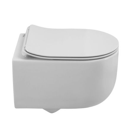 Чаша унитаза подвесная BelBagno SOFT BB084CH-TOR цвет белый без сиденья безободковая смыв торнадо