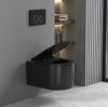 Унитаз подвесной Cerutti SPA CT9238 черный с сиденьем микролифт безободковый каскадный смыв