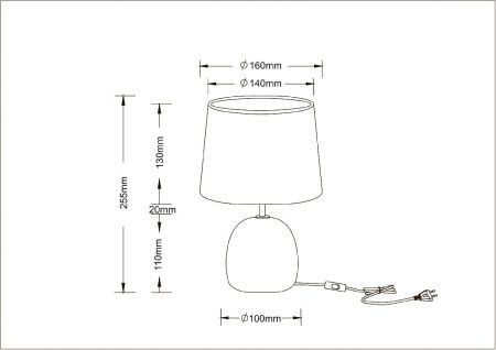 Настольная лампа Arte Lamp Titawin (Титавин) A5022LT-1GY