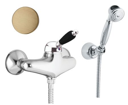 Смеситель для ванны и душа Fiore 89ZZ5127 настенный бронза