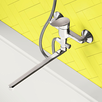 Смеситель для ванны и душа Dorff Norma D1095000 настенный хром