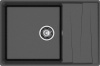 Кухонная мойка Granfest Level LV-760L черный 76х50 цвет черный поверхность матовая