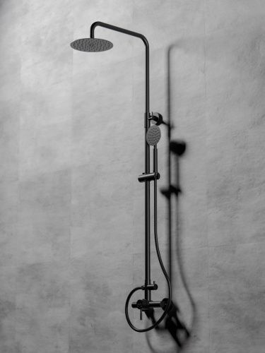 Душевая стойка Knotlor SS-06/2 настенная цвет сатин - фото 4