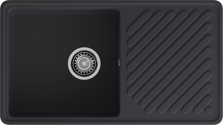 Кухонная мойка Granfest Quarz 53 черный 85х48 цвет черный поверхность матовая
