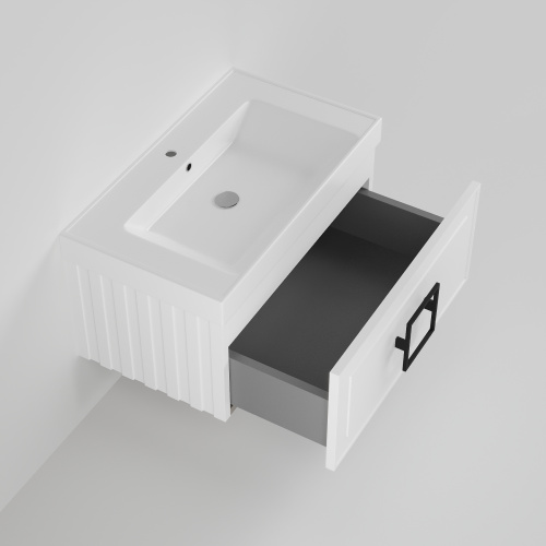Тумба с раковиной La Fenice CUBO NFNC-01-CUB-B-80-3-80 90х36х49 подвесная цвет белый - фото 2