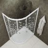 Душевой уголок Тритон Коралл Щ0000061781 120х80 стекло с рисунком профиль белый с поддоном