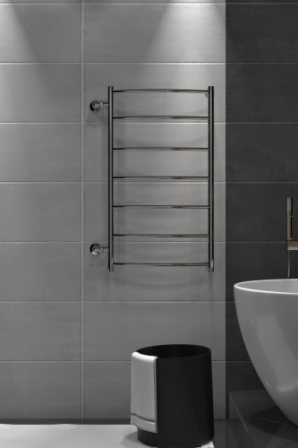 Полотенцесушитель Indigo Arc LASW90-60-б/п-80 68х90 водяной хром - фото 4