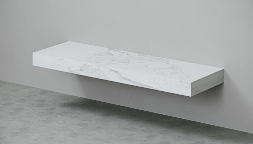Столешница Velvex UNIT st.UNI.160-630 160х50х11 подвесная цвет белый мрамор - фото 2