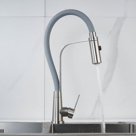 Смеситель для кухни Shevanik S943L-9 на мойку сатин