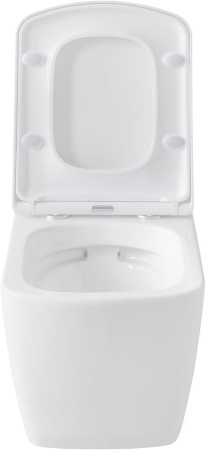 Чаша унитаза подвесная Allen Brau Liberty 4.33004.20 цвет белый без сиденья безободковая каскадный смыв