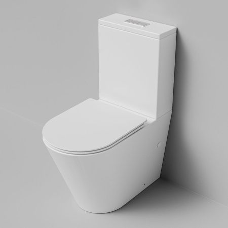 Унитаз напольный с бачком Grossman Торнадо GR-4458MSQ белый с сиденьем микролифт безободковый смыв торнадо