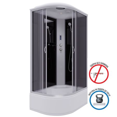 Душевая кабина Niagara Classic 25101434RP 120х80 асимметричная с крышей ориентация правая