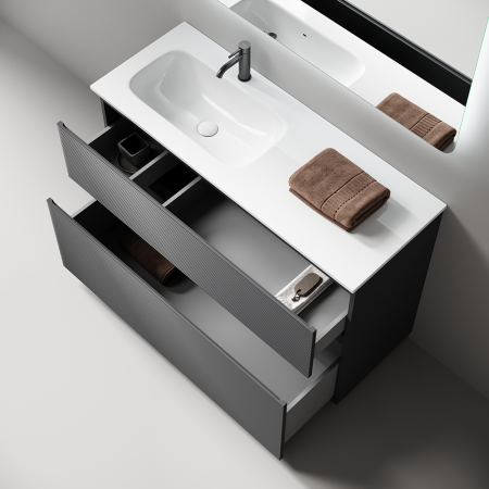 Тумба под раковину Sancos FOLK Floor FL120FLGS 120х40 напольная цвет серый