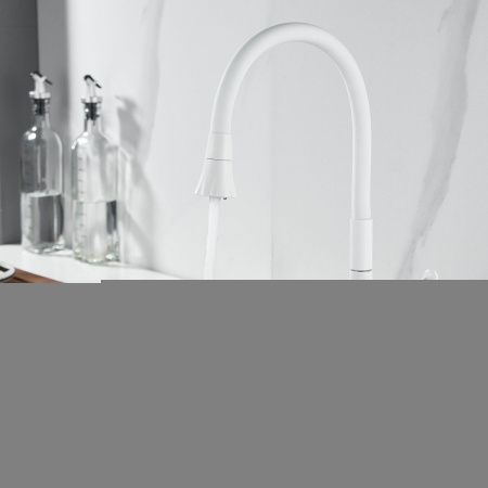 Смеситель для кухни Raffine F303C-1 на мойку белый