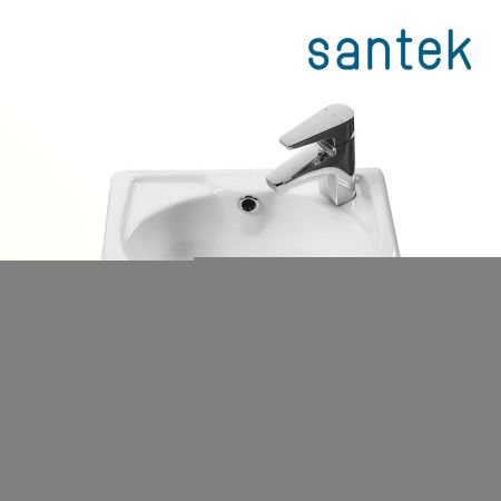 Раковина из сантехнического фарфора Santek Азов WH110254 40х30 накладная цвет белый