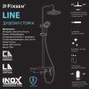 Душевая стойка Fixsen FX-9200 настенная цвет белый