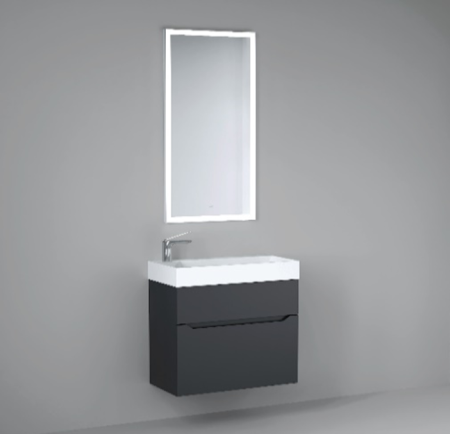 Тумба под раковину Jorno FOLK Folk.01.55/P/A/JR 50х30 подвесная цвет черный