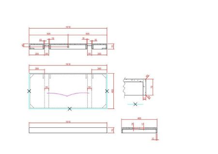Столешница Armadi Art Flat 869-100-CLCT 100х50 накладная цвет белый