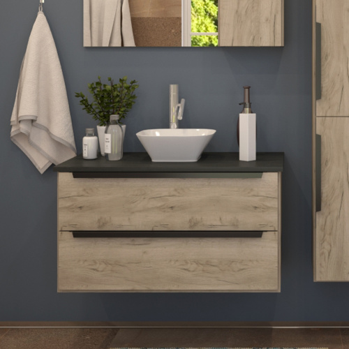 Раковина из сантехнического фарфора Teymi Solli T50206 31х31 накладная цвет белый без отверстий под смеситель - фото 4