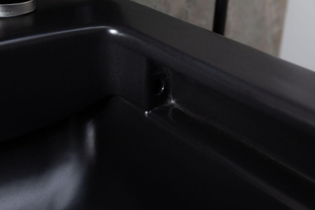 Чаша унитаза подвесная Allen Brau Infinity 4.21011.31 цвет черный матовый без сиденья безободковая каскадный смыв