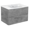 Тумба под раковину Vincea Paola VMC-2P800BT 80х50 подвесная цвет серый