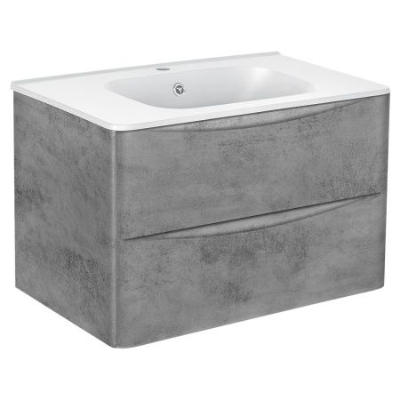 Тумба под раковину Vincea Paola VMC-2P800BT 80х50 подвесная цвет серый