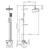 Душевая стойка Wasserkraft SK17701CH настенная цвет хром