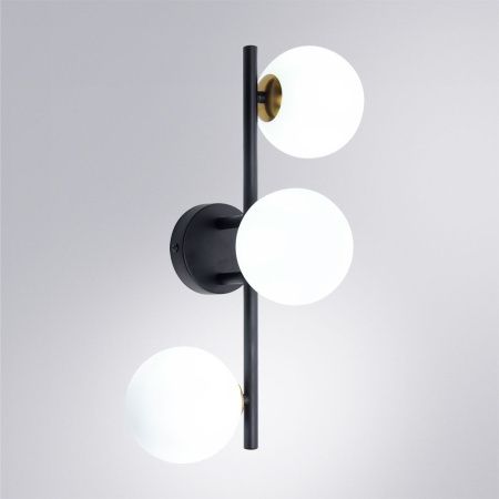 Бра Arte Lamp Gemini (Гемини) A2243PL-3BK