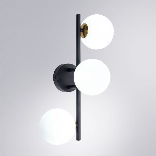 Бра Arte Lamp Gemini (Гемини) A2243PL-3BK - фото 2