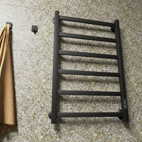 Полотенцесушитель Маргроид Вид 81-10 профильный 8110p-8050-1081-9005R 53х81 электрический черный матовый - фото 2