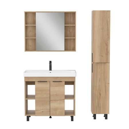 Зеркало-шкаф Onika Легран 209031 90х70 подвесной цвет коричневый