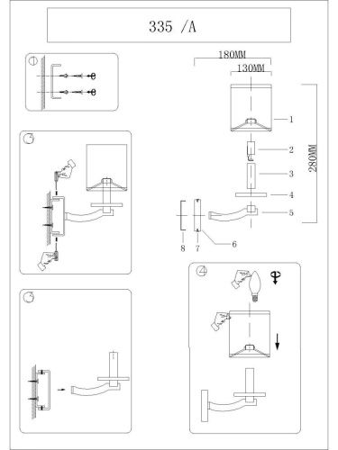 Бра Newport 3350 3353/A - фото 2