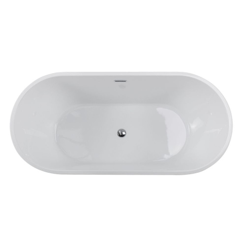 Ванна акриловая Art&Max AM-203-1700-750 170х75 отдельностоящая овальная - фото 3