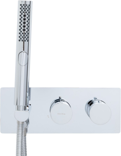 Смеситель для ванны с душем Allen Brau Liberty 5.33009-00 встраиваемый в стену хром без термостата - фото 2