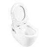 Унитаз подвесной BelBagno LOTO BB070CHR/SC белый с сиденьем микролифт безободковый каскадный смыв