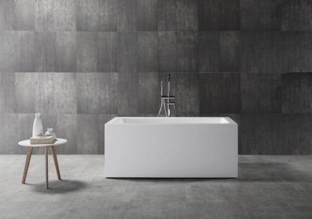 Ванна акриловая Abber AB9406-1.6 160х80 отдельностоящая прямоугольная с каркасом