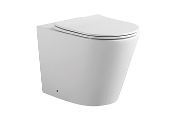 Унитаз приставной Aquatek ВЕГА AQ1906-00 белый с сиденьем микролифт безободковый смыв торнадо