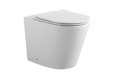 Унитаз приставной Aquatek ВЕГА AQ1906-00 белый с сиденьем микролифт безободковый смыв торнадо