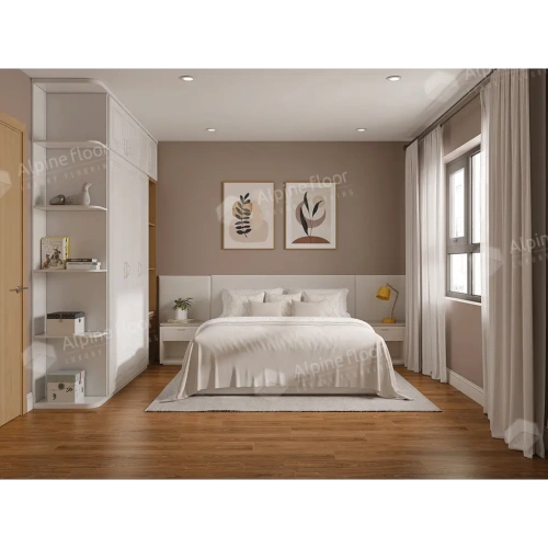 SPC ламинат Alpine Floor Nut ECO 22-2 MC Маррон толщина 0.4 см 43 класс 1220х183 - фото 2