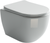 Унитаз подвесной Ceramica Nova MIA CN1805 белый с сиденьем микролифт безободковый душевой смыв