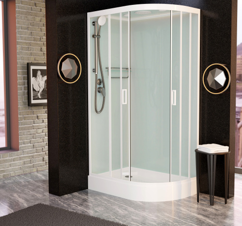 Душевая кабина Frank 412412 120х80 с крышей ориентация левая - фото 2 Душевая кабина Frank 412412 120х80 с крышей ориентация левая - фото 2