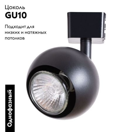 Светильник на шине Arte Lamp BRAD (БРАД) A6253PL-1BK